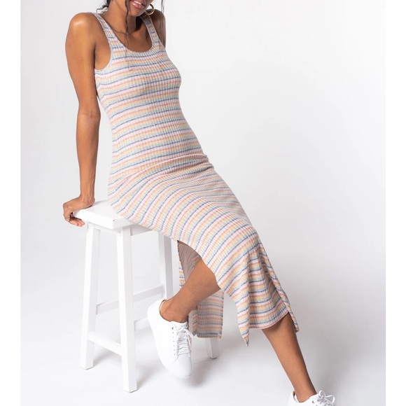 Lovestitch Stripes Tank Dress Size Small NWT - Picture 3 of 5